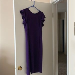 Short flutter sleeve dress